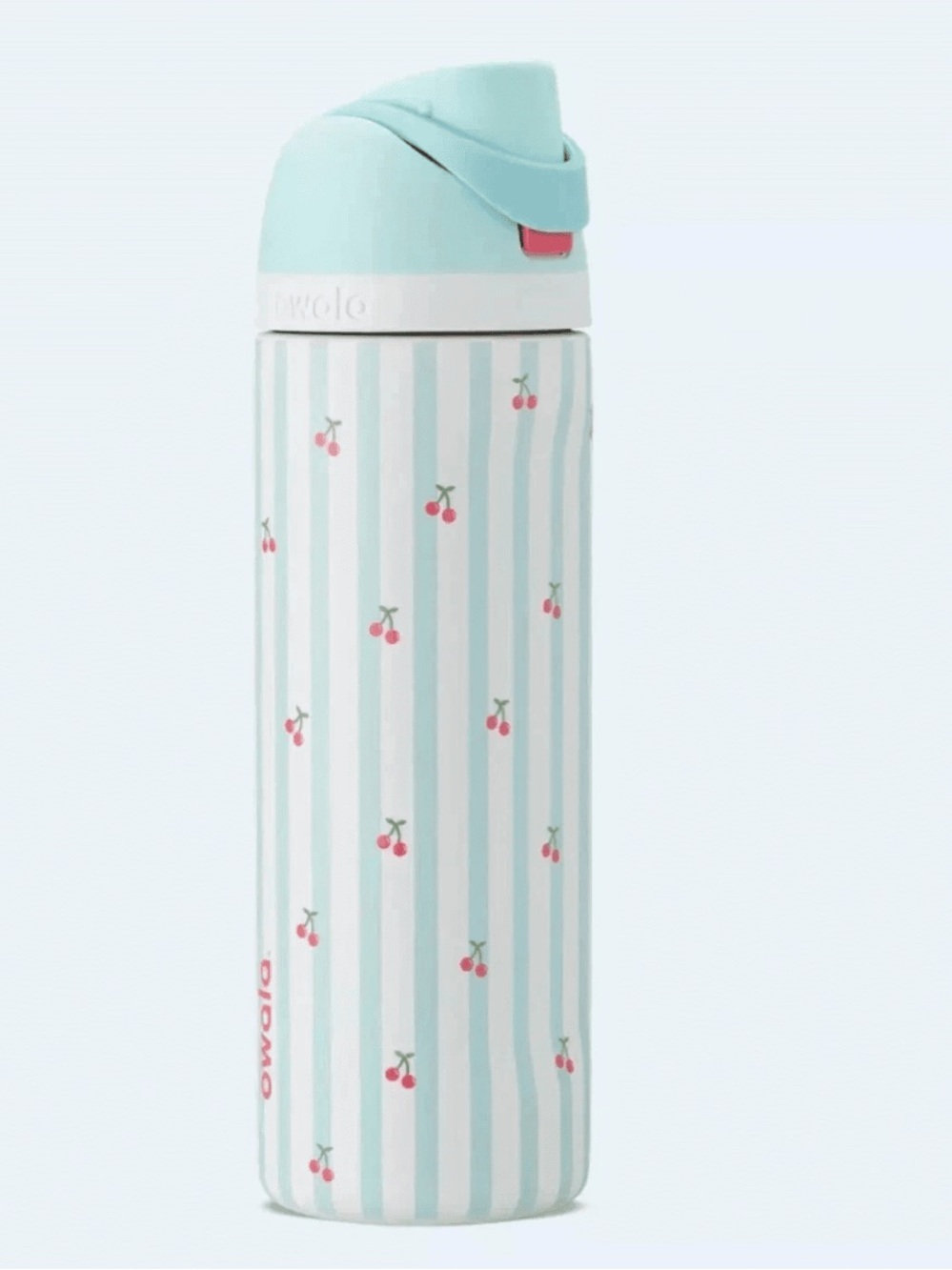 NIB Owala FreeSip Insulated Stainless Steel Water Bottle w/Straw, Blue Cherry